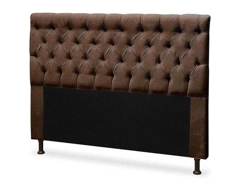 CABECEIRA KING 195CM CRISTAL VELUDO CHOCOLATE 1702