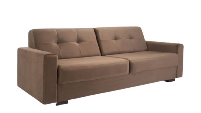 SOFA 4 LUGARES 4210 MARROM COM 2 BRACOS 2395 C080