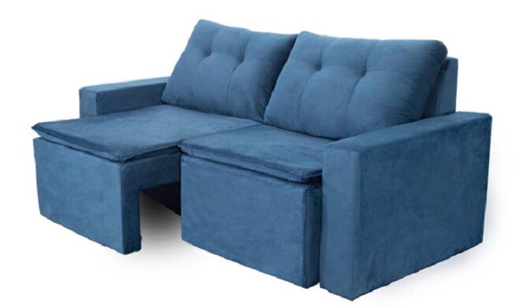 SOFA 2 LUGARES IMOLA RETRATIL AZUL C152