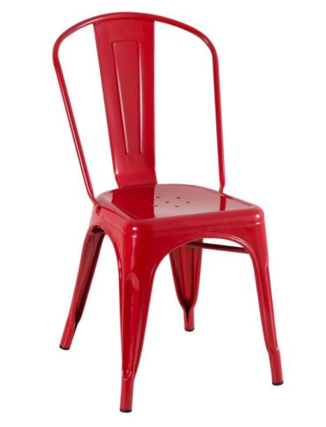 CADEIRA DE METAL VERMELHO CV3001