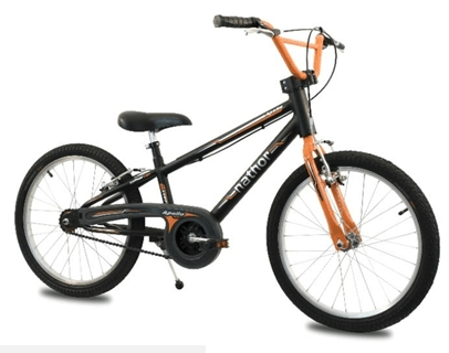 BICICLETA NATHOR ARO 20 APOLLO PRETA COM LARANJA