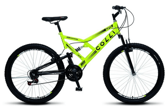 BICICLETA-COLLI-DUPLA-SUSPENSAO-ARO-26-AMARELO-NEON