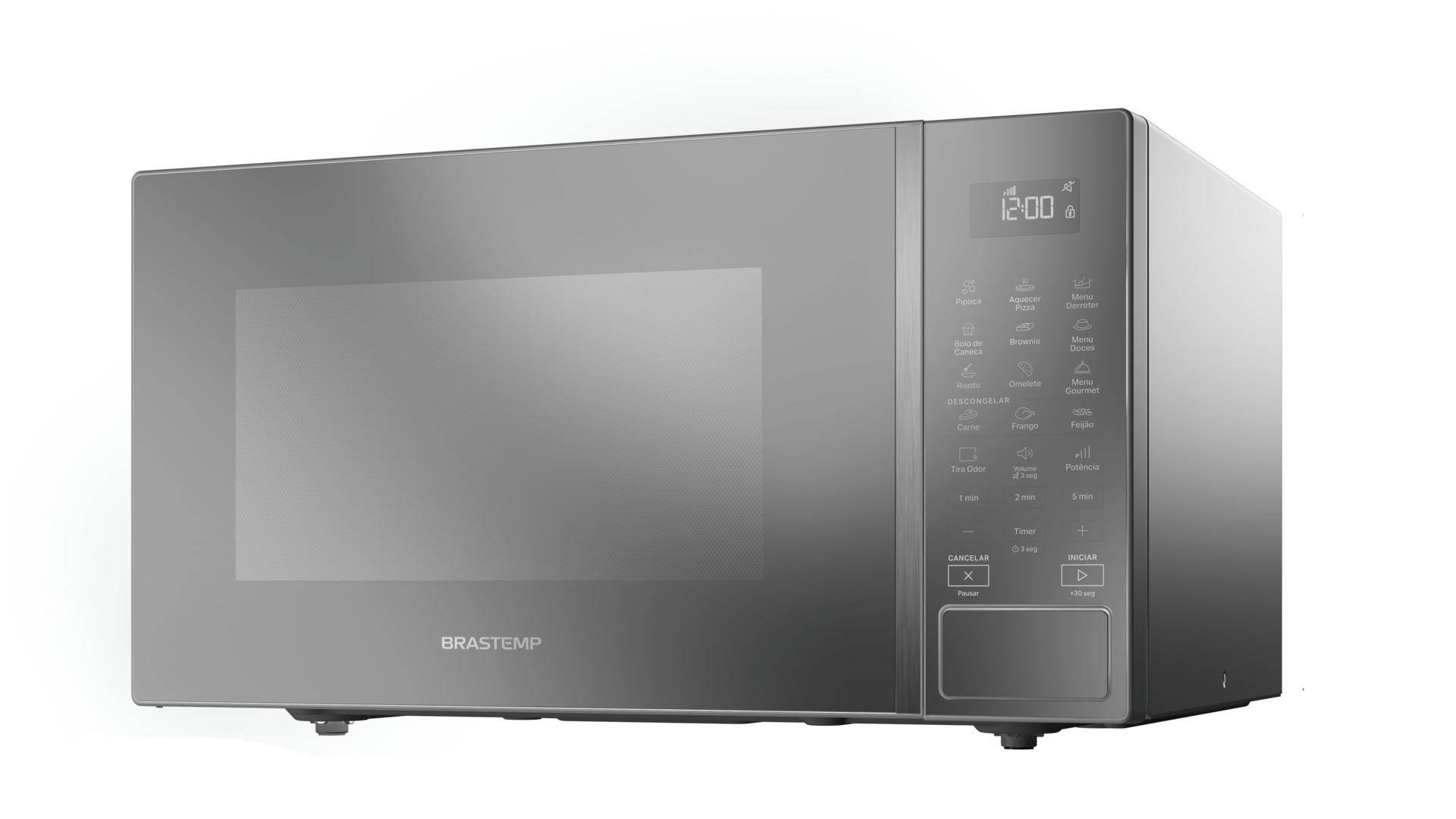 Microondas-Brastemp-32-Litros-Inox-de-Alta-Capacidade-com-18-Receitas-Pre-Programadas-BMS46AR