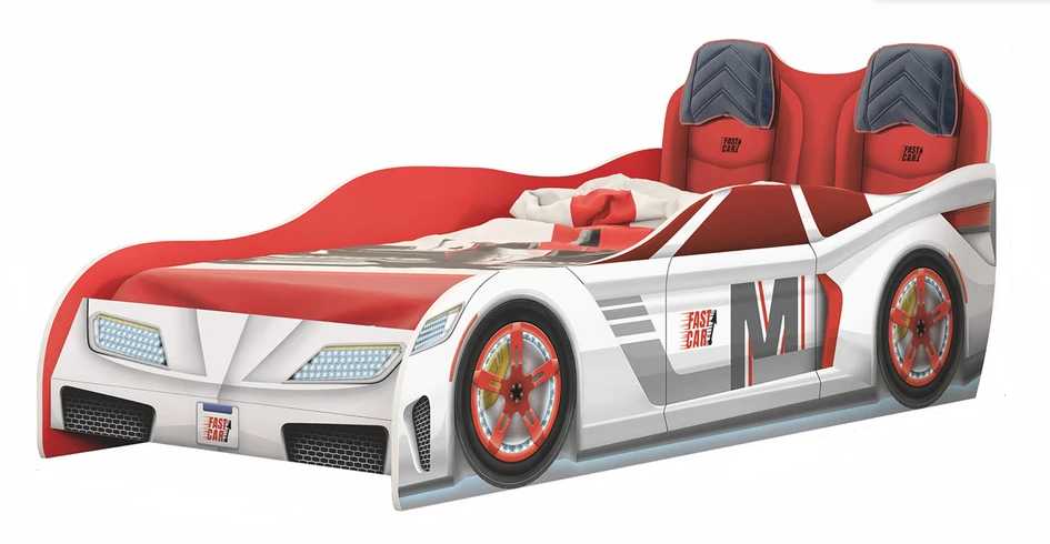 CAMA INFANTIL FAST CAR BRANCA