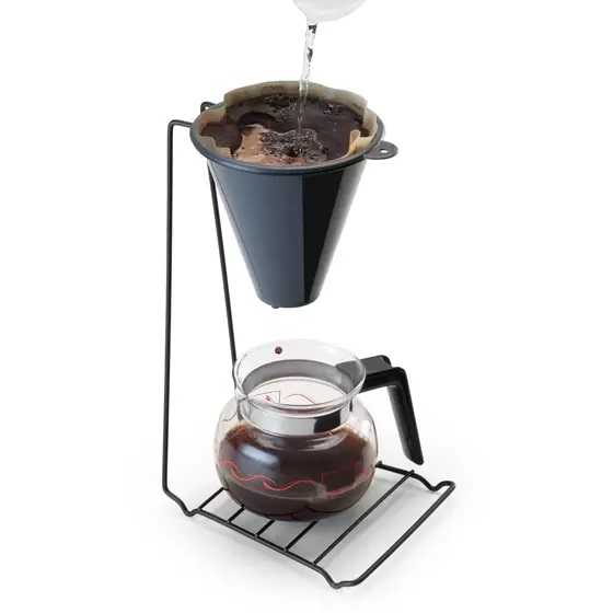 Suporte Completo com Coador de Café Preto