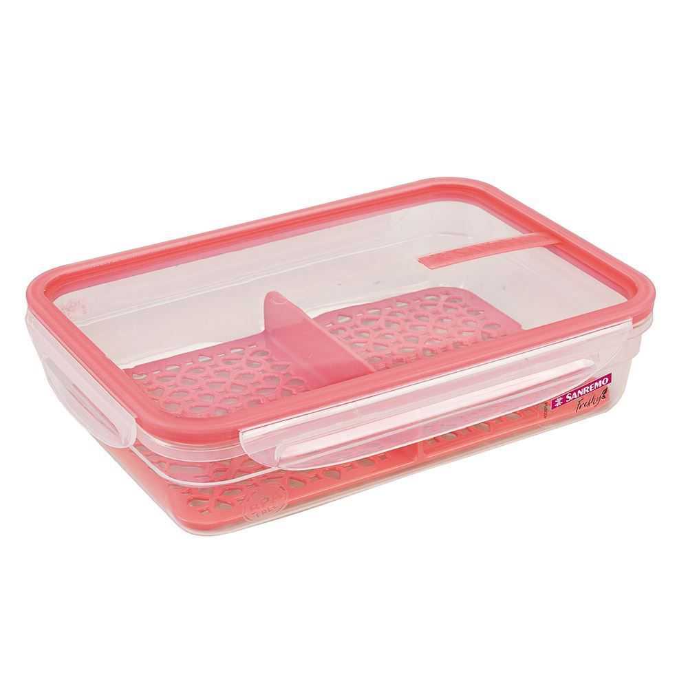 Pote-Plastico-de-16-Litros-com-Travas-Hermeticas-Freshy-Rosa