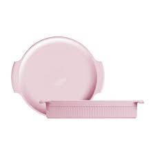 Forma Redonda1 Litro Porcelana Rosa 21cm