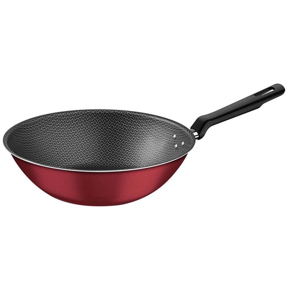 Panela-Wok-Loreto-28-cm-Antiaderente-Vermelho