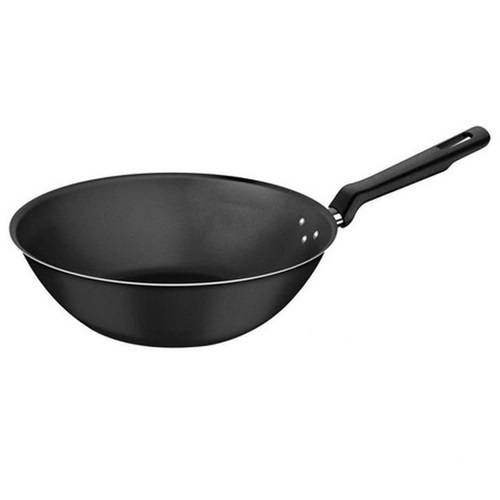 Wok Loreto em Alumínio Antiaderente Starflon Grafite 28 cm