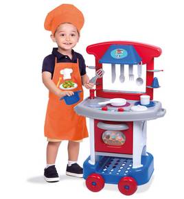 Cozinha Infantil Play Time Menino Acessórios Cotiplás 2421