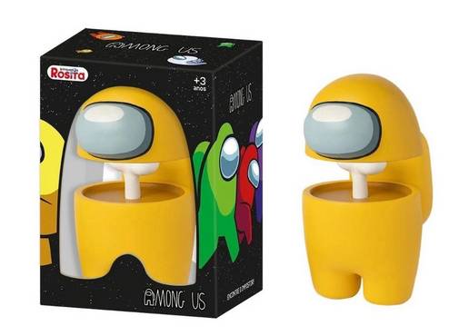 Boneco Among Us em Vinil 10cm Figura Amarelo