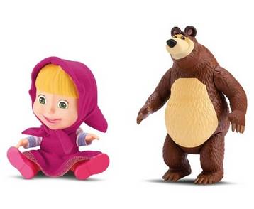 Masha E O Urso Bonecos Em Vinil Divertoys