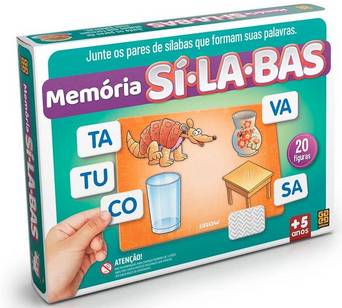 Jogo da memoria silabas 20 premios