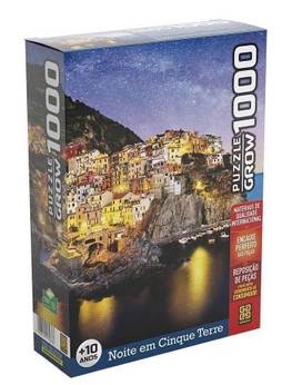 Quebra Cabeça 1000 Peças Noite Em Cinque Terre 03968 - Grow