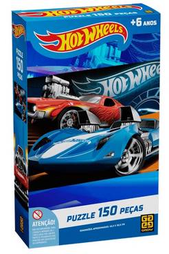 Quebra Cabeça Hot Wheels 150 Peças