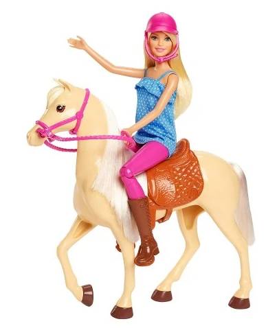 Mattel-DP-Barbie-Doll-and-Horse