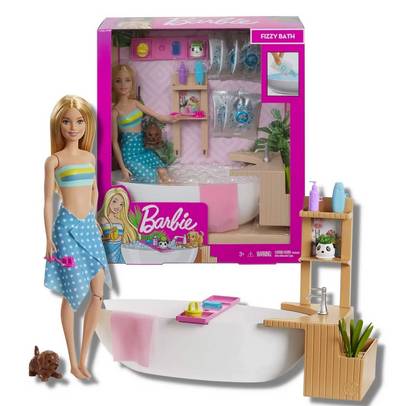 Boneca-Barbie---Banho-de-Espuma-com-Acessorios---Mattel