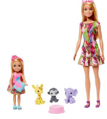 Barbie-Chelsea-THE-LOST-Birthday-Animais-da-Selva-Mattel-GTM82