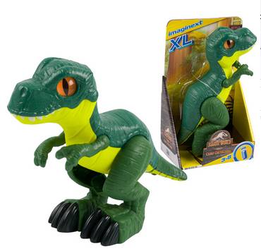 Boneco Raptor Jurassic World Imaginext - Verde - GWN99 -Mattel