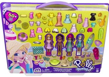 Kit De Moda Aquático Polly Pocket Mattel 50 Acessórios