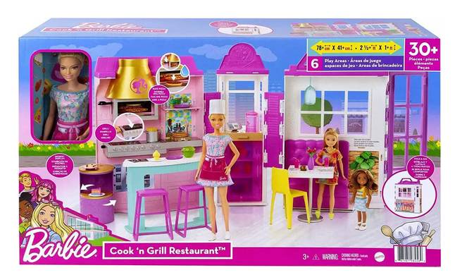 Brinquedo-Barbie-Restaurante-Cook-n-Grill-Com-Boneca-Hbb91---Mattel