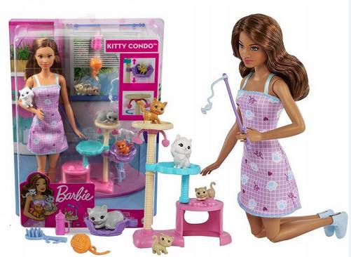 Barbie Kitty Condo Doll and Pets Playset