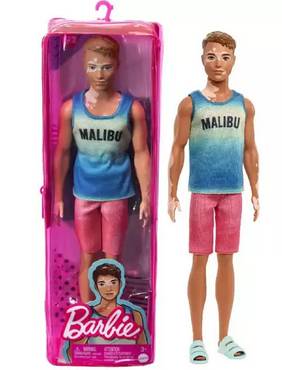 Boneco KEN Fashionista Namorado da Barbie Articulado Colecionavel Moreno - Mattel