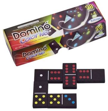 Jogo de dominó colorido - xalingo