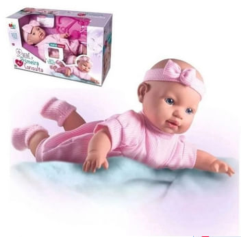 Boneca-Bebe-Primeira-Consulta-40-Cm-com-Acessorios---Milk-Brinquedos