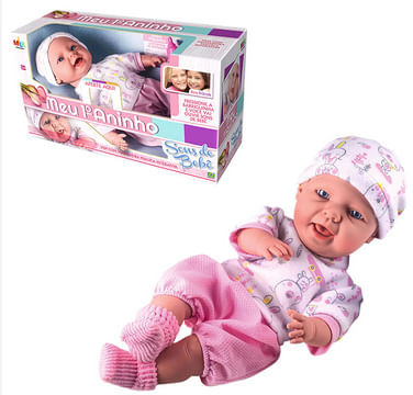 Boneca-Meu-Primeiro-Aninho-com-Sons-de-Bebe-Milk-Brinquedos