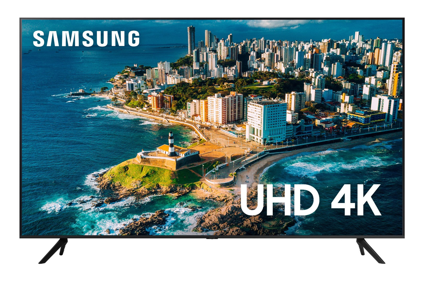 Smart-TV-43--Samsung-UHD-4K-43CU7700-2023-Processador-Crystal-4K-Gaming-Hub-Visual-Livre-de-Cabos-Tela-sem-limites-Alexa-built-in-Controle-Unico