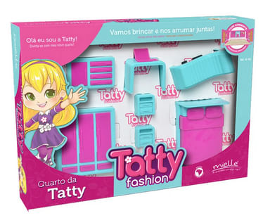 Kit Para Brincar de Boneca Tatty Fashion Mini Cozinha Mielle