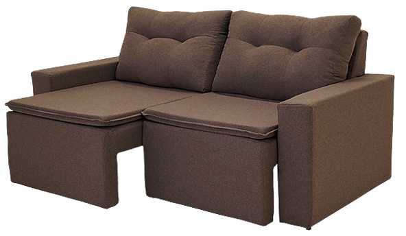 SOFA 2 LUGARES IMOLA RETRATIL C142 MARROM