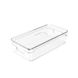 ORGANIZADOR CLEAR COM TAMPA 30X15X7 CM