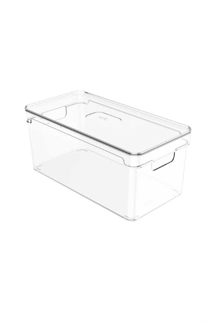 ORGANIZADOR CLEAR COM TAMPA 30X15X13 CM