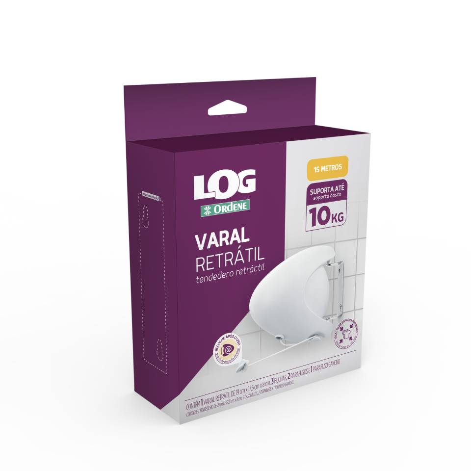 VARAL RETRATIL PARA FIXAR 15M