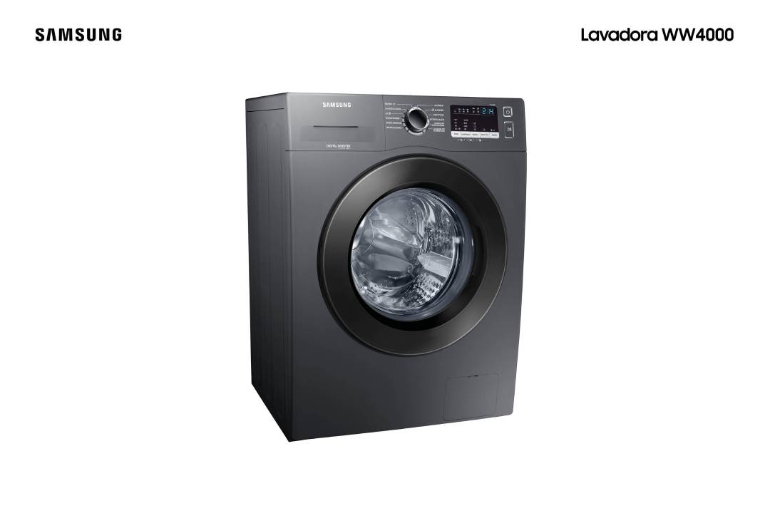 LAVADORA 11KG INOX LOOK 127V WW4000J