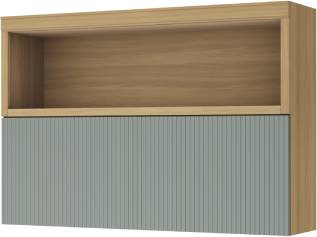 ARMARIO AEREO 1 PORTA BASCULANTE NESHER MARQUESA 120CM 100 MDF NATURE VERDE