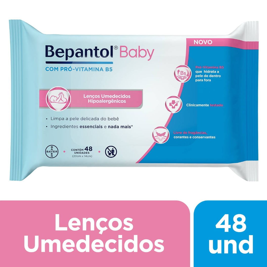 Bepantol Baby Lenços Umedecidos 48 Unidades