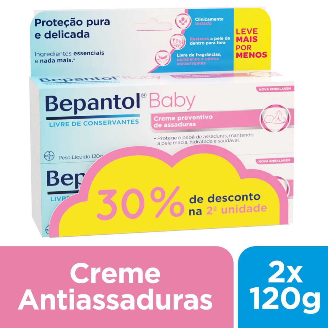 Kit-Bepantol-Baby-Creme-Antiassaduras-Para-Bebes-120g-com-30--off-na-Segunda-Unidade