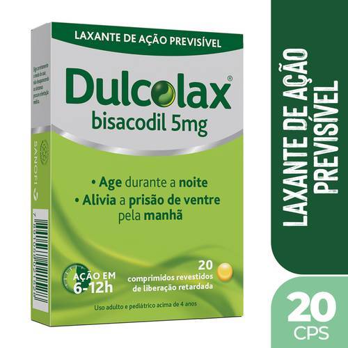 Dulcolax 5mg 20 Drágeas