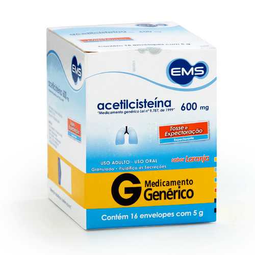 ACETILCIST 600MG GRAN 16ENV/5G-EMS