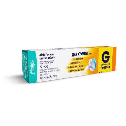 Diclofenaco Dietilamonio Gel 60g - Medley Genérico