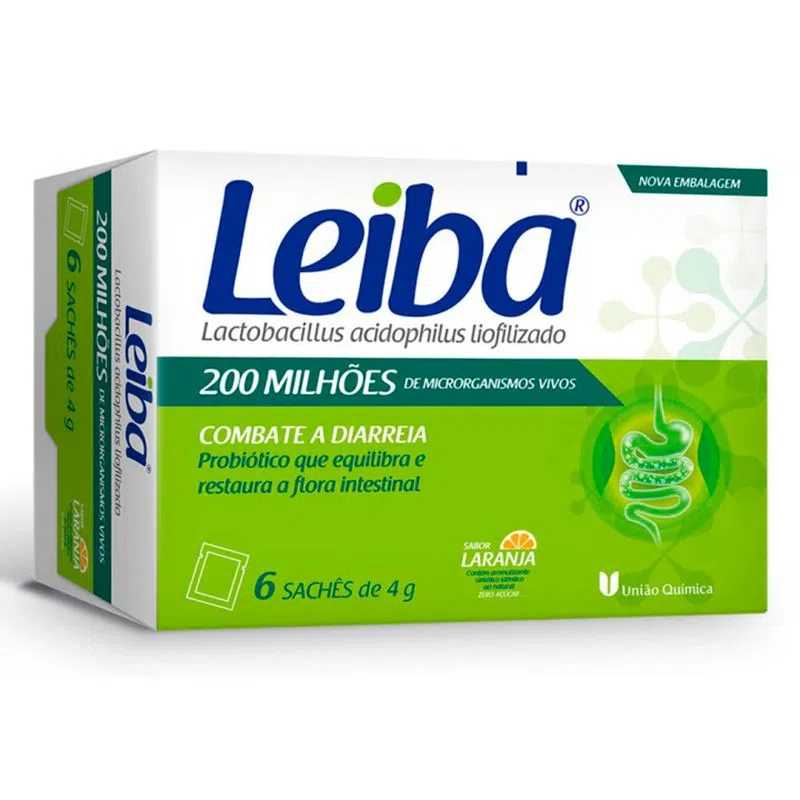 Leiba 6 Sachê 1g Laranja