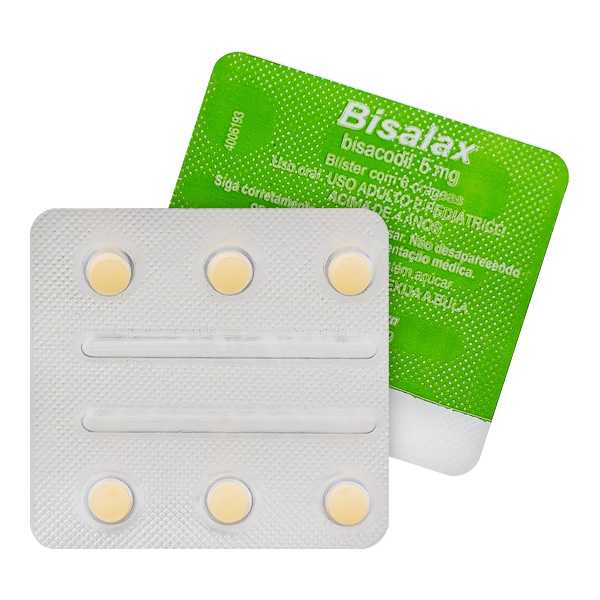 Bisalax 5mg 6 Drágeas