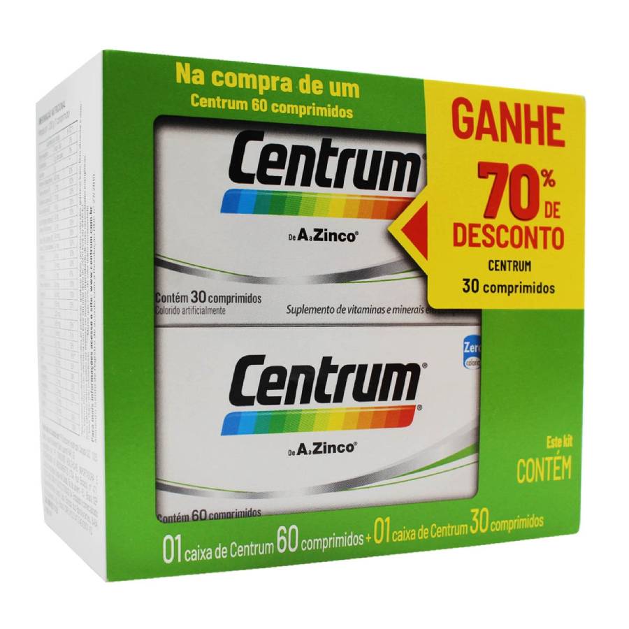 Centrum-A-Z-60-30-Comprimidos-70--Desconto