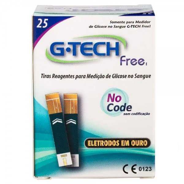 Tiras Reagentes Free1 25 Unidades G-Tech