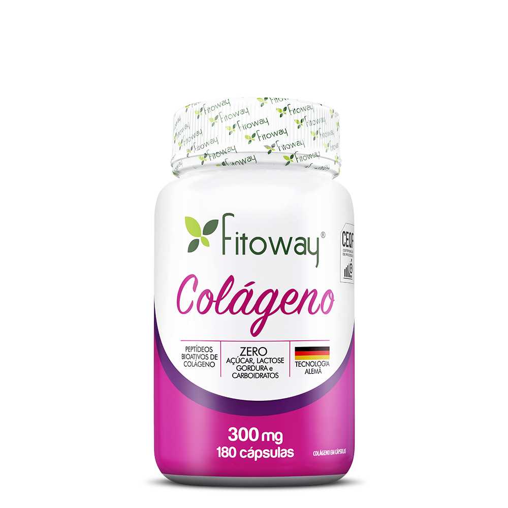 Colágeno 300mg 180 Cápsulas-Fitoway