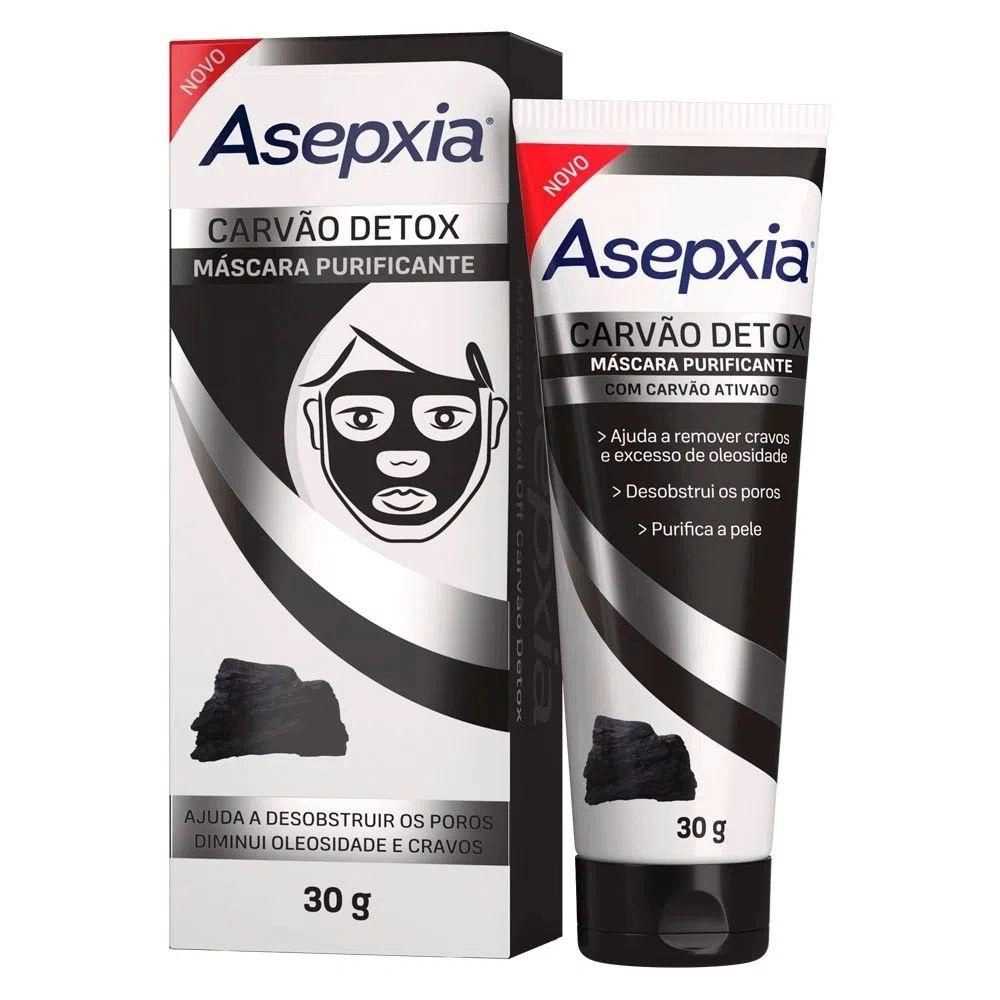 Asepxia Máscara Carvão Detox 30g