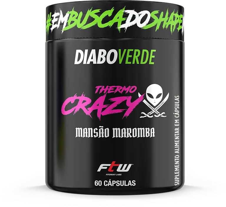 Diabo Verde Thermo Crazy 60 Cápsulas-FTW